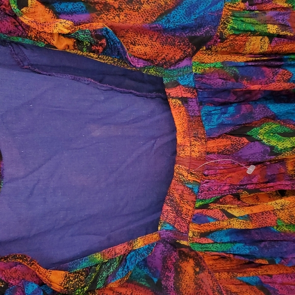 Brilliant colored summer dress M - Picture 7 of 10